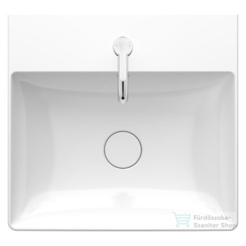 Duravit DURASQUARE 50x47 cm-es bútorral aláépíthető mosdó Wondergliss bevonattal,23535000411