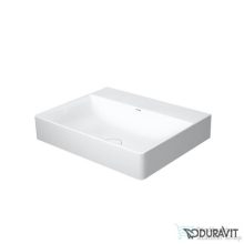   Duravit DURASQUARE 60x47 cm-es bútorral aláépíthető mosdó csaplyuk nélkül,Wondergliss bevonattal,23536000701