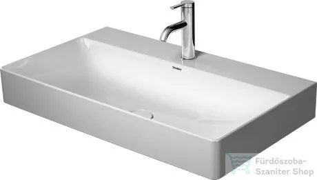 Duravit DURASQUARE 80x47 cm-es bútorral aláépíthető mosdó Wondergliss bevonattal,23538000411