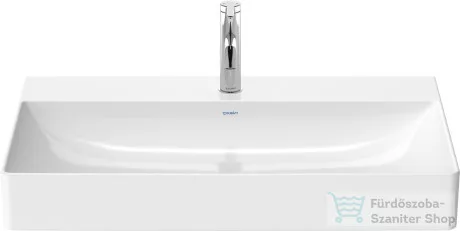 Duravit DURASQUARE 80x47 cm-es bútorral aláépíthető mosdó Wondergliss bevonattal,23538000411