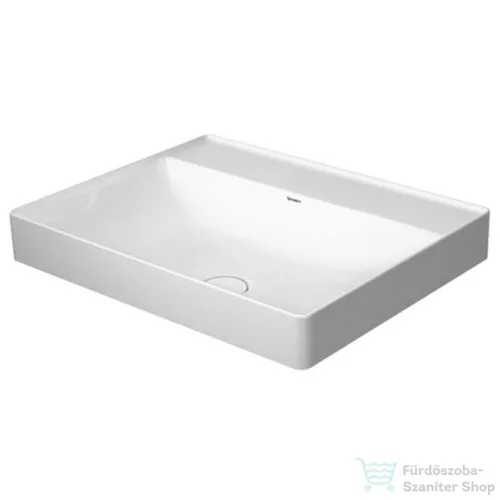 Duravit DuraSquare 60x47 cm ráültethető mosdó csaplyuk nélkül 2354600070 ( 235460 )