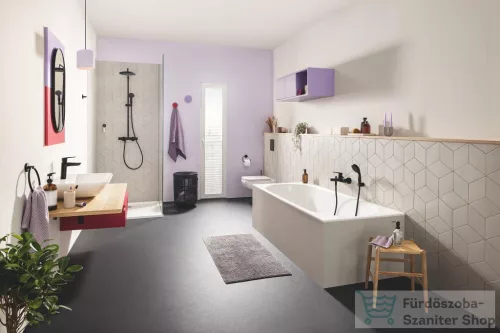 Grohe QuickFix START M mosdó csaptelep click-clack leeresztővel,matt fekete 235752432