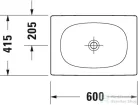 Duravit Viu 60x41,5 cm ráültethető mosdó 2358600000 ( 235860 )