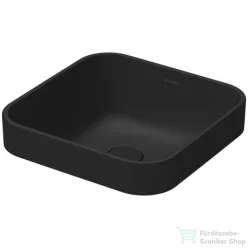   Duravit HAPPY D.2 PLUS 40x40 cm-es ráültethető csiszolt mosdó,antracit matt,2359401300