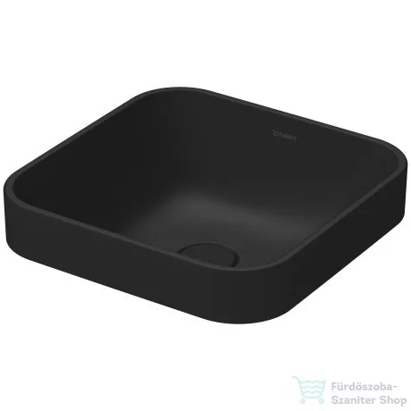 Duravit HAPPY D.2 PLUS 40x40 cm-es ráültethető csiszolt mosdó,antracit matt,2359401300