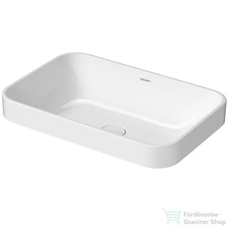 Duravit HAPPY D.2 PLUS 60x40 cm-es ráültethető csiszolt mosdó,fehér 2359600000