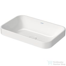   Duravit HAPPY D.2 PLUS 60x40 cm-es ráültethető csiszolt mosdó Wondergliss bevonattal,fehér 23596000001