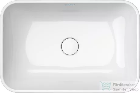 Duravit HAPPY D.2 PLUS 60x40 cm-es ráültethető csiszolt mosdó,fehér 2359600000