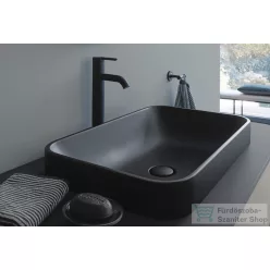   Duravit HAPPY D.2 PLUS 60x40 cm-es ráültethető csiszolt mosdó Wondergliss bevonattal,antracit matt 23596013001