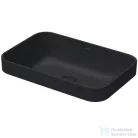 Duravit HAPPY D.2 PLUS 60x40 cm-es ráültethető csiszolt mosdó Wondergliss bevonattal,antracit matt 23596013001