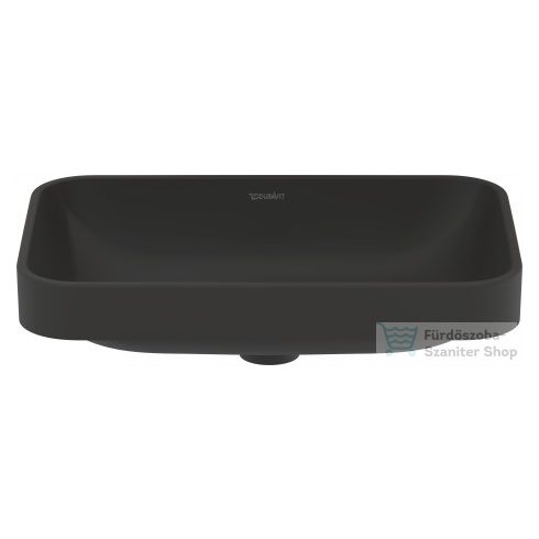 Duravit HAPPY D.2 PLUS 60x40 cm-es ráültethető csiszolt mosdó,antracit matt 2359601300