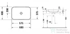 Duravit HAPPY D.2 PLUS 60x40 cm-es ráültethető csiszolt mosdó,fehér/antracit matt 2359606100