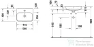 Duravit HAPPY D.2 PLUS 50x40 cm-es ráültethető csiszolt mosdó Wondergliss bevonattal,fehér 23605000001