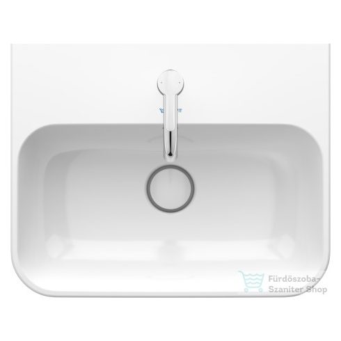 Duravit HAPPY D.2 PLUS 50x40 cm-es ráültethető csiszolt mosdó Wondergliss bevonattal,fehér 23605000001