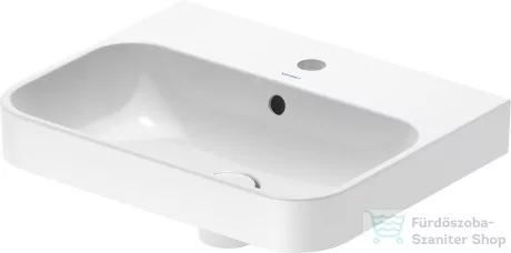 Duravit HAPPY D.2 PLUS 50x40 cm-es ráültethető csiszolt mosdó,fehér 2360500000