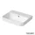 Duravit HAPPY D.2 PLUS 50x40 cm-es ráültethető csiszolt mosdó csaplyuk nélkül,Wondergliss bevonattal,fehér 23605000601