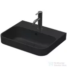 Duravit HAPPY D.2 PLUS 50x40 cm-es ráültethető csiszolt mosdó Wondergliss bevonattal,antracit matt 23605013001