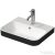 Duravit HAPPY D.2 PLUS 50x40 cm-es ráültethető csiszolt mosdó,fehér/antracit matt 2360506100