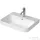 Duravit HAPPY D.2 PLUS 60x46 cm-es ráültethető csiszolt mosdó, kerámia fedelű click-clack leeresztővel, fehér 2360600000
