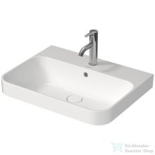   Duravit HAPPY D.2 PLUS 60x46 cm-es ráültethető csiszolt mosdó Wondergliss bevonattal,fehér 23606000001