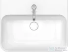 Duravit HAPPY D.2 PLUS 60x46 cm-es ráültethető csiszolt mosdó, kerámia fedelű click-clack leeresztővel, fehér 2360600000