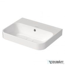   Duravit HAPPY D.2 PLUS 60x46 cm-es ráültethető csiszolt mosdó csaplyuk nélkül,fehér 2360600060