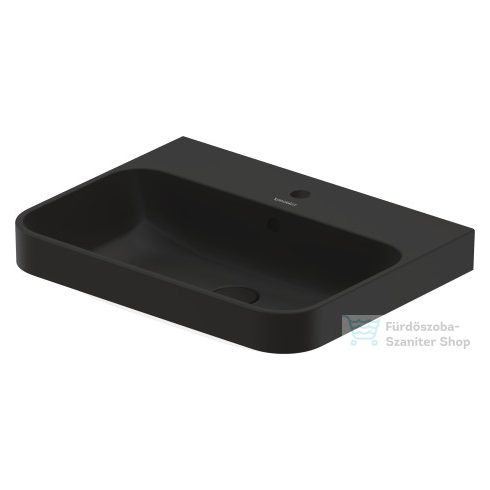 Duravit HAPPY D.2 PLUS 60x46 cm-es ráültethető csiszolt mosdó,antracit matt 2360601300