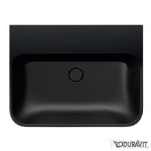   Duravit HAPPY D.2 PLUS 60x46 cm-es ráültethető csiszolt mosdó csaplyuk nélkül,antracit matt 2360601360