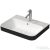 Duravit HAPPY D.2 PLUS 60x46 cm-es ráültethető csiszolt mosdó,fehér/antracit matt 2360606100