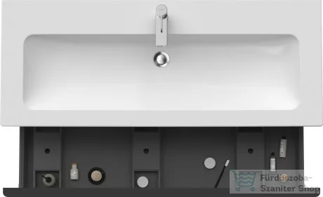 Duravit ME BY STARCK bútorral aláépíthető 123x49 cm-es mosdó bútor Wondergliss bevonattal,bútor nékül,23611200001