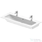 Duravit ME BY STARCK bútorral aláépíthető 123x49 cm-es mosdó 2 csaplyukkal,Wondergliss bevonattal,White Satin matt,23611232241