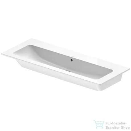 Duravit ME BY STARCK bútorral aláépíthető 123x49 cm-es mosdó csaplyuk nélkül,White Satin matt,2361123260