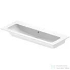 Duravit ME BY STARCK bútorral aláépíthető 123x49 cm-es mosdó csaplyuk nélkül,Wondergliss bevonattal,White Satin matt,23611232601