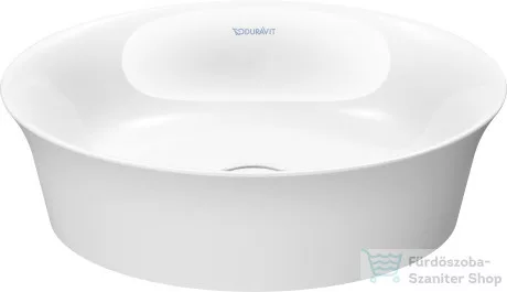 Duravit WHITE TULIP 43 cm pultra ültethető mosdó kerámia fedeles leeresztővel,Wondergliss bevonattal, 23624300791