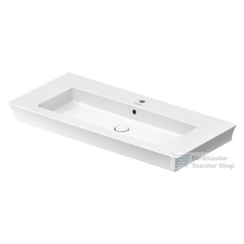 Duravit WHITE TULIP 1055x490 mm-es bútorral aláépíthető mosdó Wondergliss bevonattal,23631000001