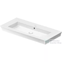   Duravit WHITE TULIP 1055x490 mm-es bútorral aláépíthető mosdó csaplyuk nélkül,Wondergliss bevonattal,23631000601