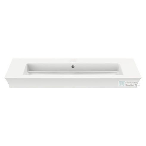 Duravit WHITE TULIP 1055x490 mm-es bútorral aláépíthető mosdó csaplyuk nélkül,Wondergliss bevonattal,23631000601