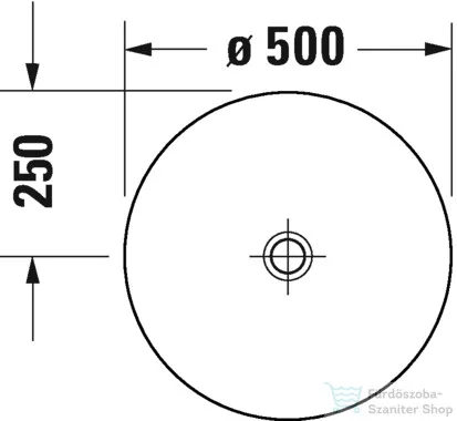 Duravit WHITE TULIP 50 cm bútorral aláépíthető mosdó kerámia fedeles leeresztővel,Wondergliss bevonattal,23655000701