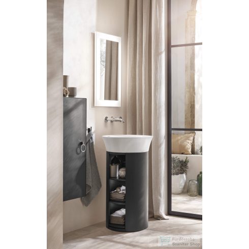 Duravit WHITE TULIP 50 cm bútorral aláépíthető mosdó kerámia fedeles leeresztővel,Wondergliss bevonattal,23655000701