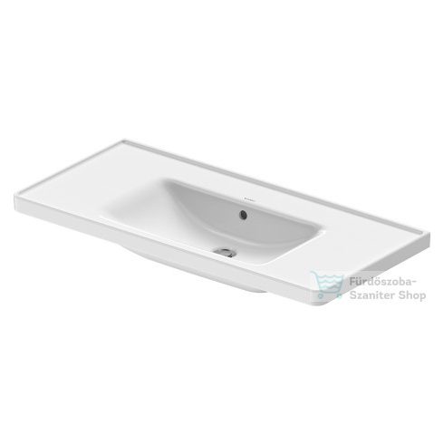 Duravit D-NEO 1005x480 mm-es bútorral aláépíthető mosdó csaplyuk nélkül, fehér 2367100060