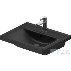   Duravit D-NEO 600x480 mm-es bútorral aláépíthető mosdó, matt antracit 2367601300