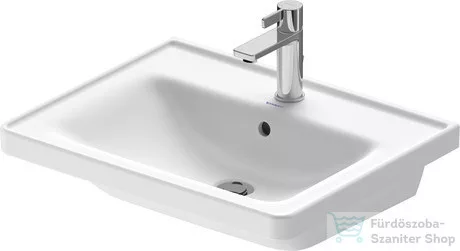 Duravit D-NEO 600x480 mm-es bútorral aláépíthető mosdó, matt fehér 2367603200