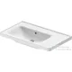Duravit D-NEO 800x480 mm-es bútorral aláépíthető mosdó,balos medencével,csaplyuk nélkül,Wondergliss bevonattal, fehér 23698000601