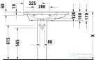 Duravit D-NEO 800x480 mm-es bútorral aláépíthető mosdó,balos medencével,csaplyuk nélkül,Wondergliss bevonattal, fehér 23698000601
