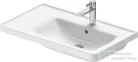 Duravit D-NEO 800x480 mm-es bútorral aláépíthető mosdó,jobbos medencével,Wondergliss bevonattal, fehér 23708000001