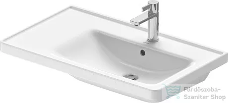 Duravit D-NEO 800x480 mm-es bútorral aláépíthető mosdó,jobbos medencével,Wondergliss bevonattal, fehér 23708000001
