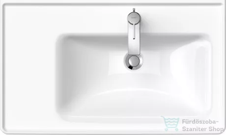 Duravit D-NEO 800x480 mm-es bútorral aláépíthető mosdó,jobbos medencével,Wondergliss bevonattal, fehér 23708000001