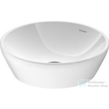   Duravit D-Neo 40 cm-es túlfolyó nélküli ráültethető mosdó Wondergliss bevonattal, fehér 23714000701