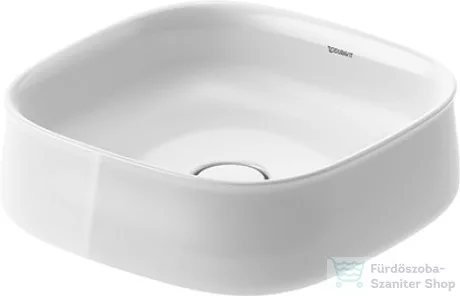 Duravit ZENCHA 420x420 mm-es pultra ültethető mosdó White Alpin 2373420079