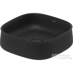   Duravit ZENCHA 420x420 mm-es pultra ültethető mosdó Anthracite matt 2373421379